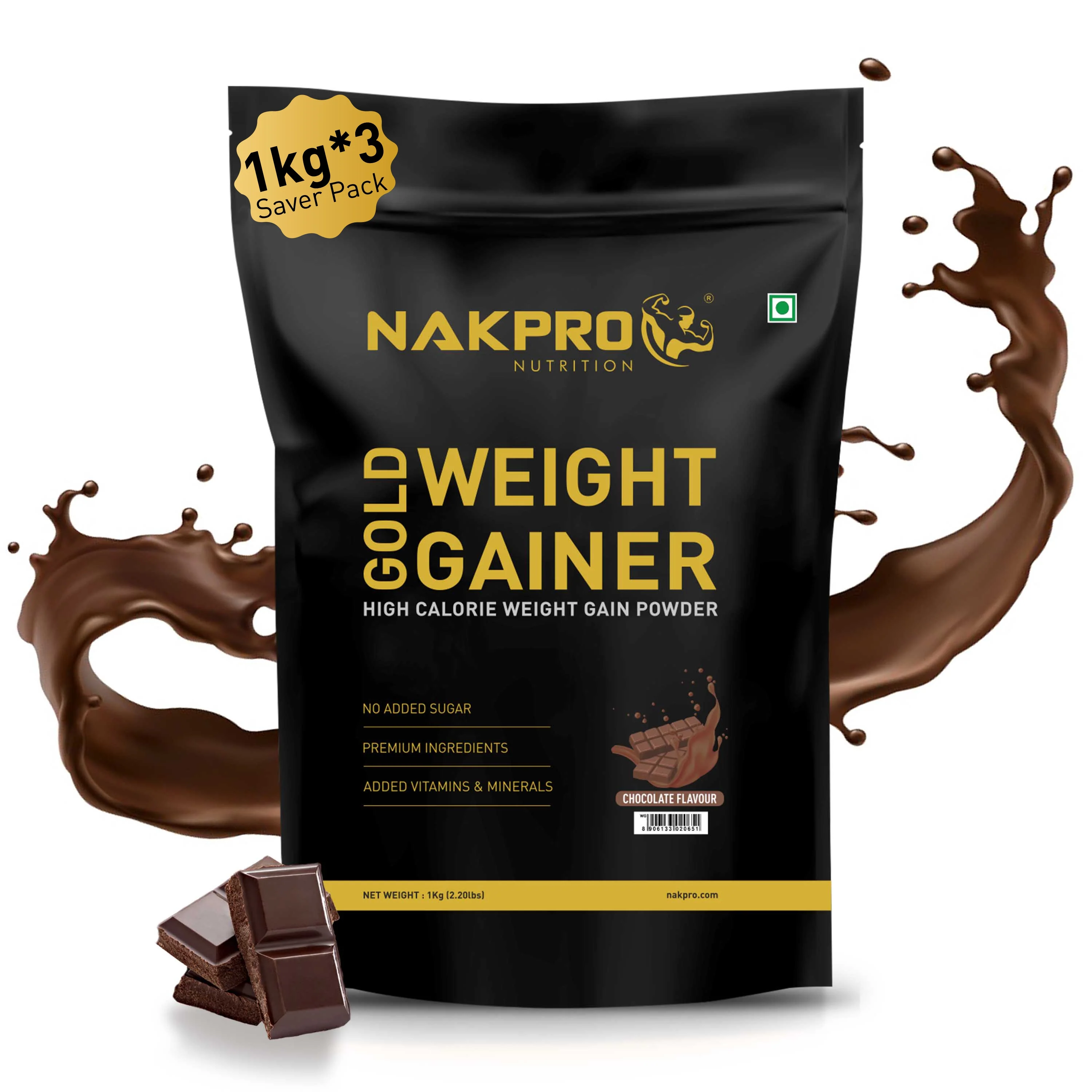Gold Weight Gainer | High Calorie Weight Gain Powder - Image 25