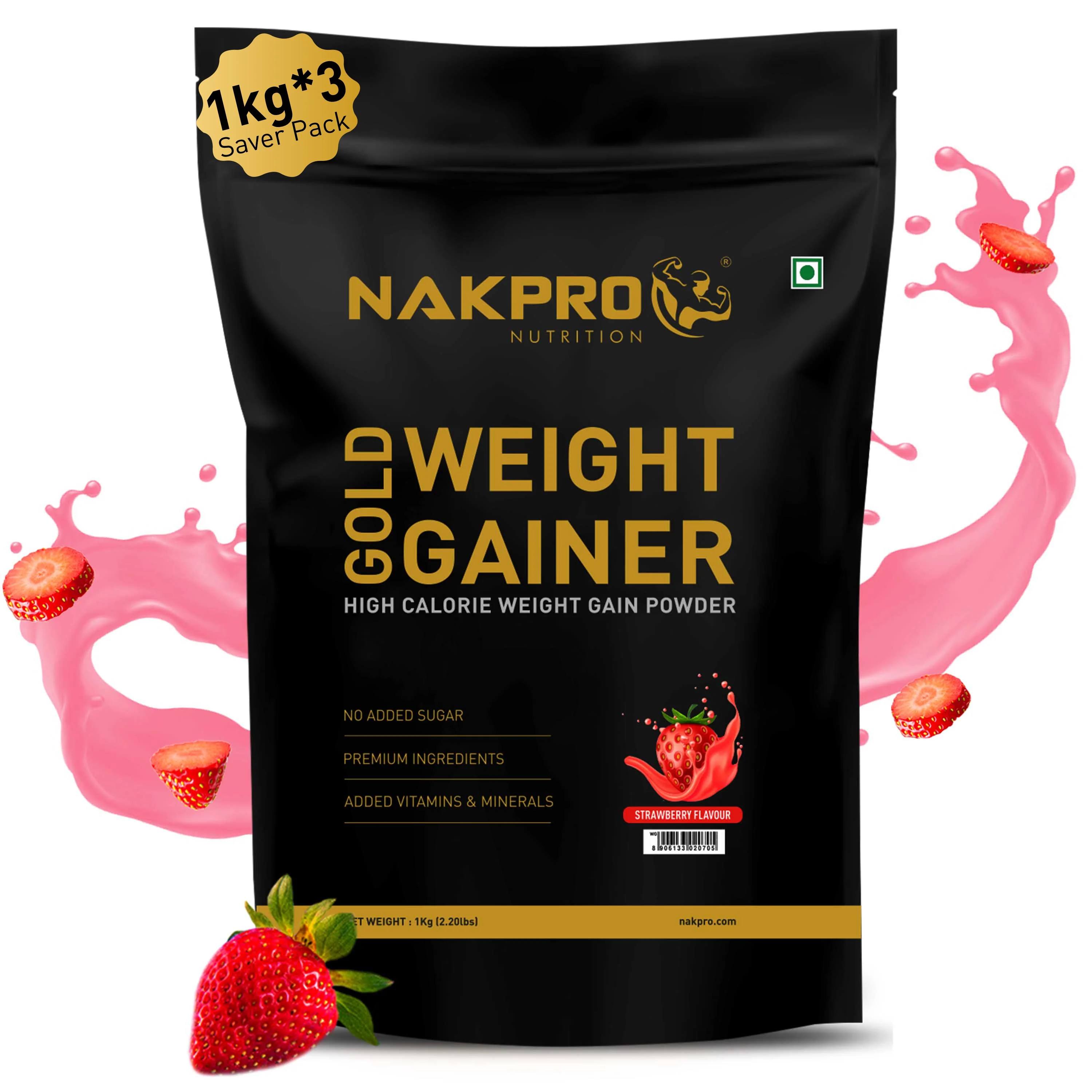 Gold Weight Gainer | High Calorie Weight Gain Powder - Image 44