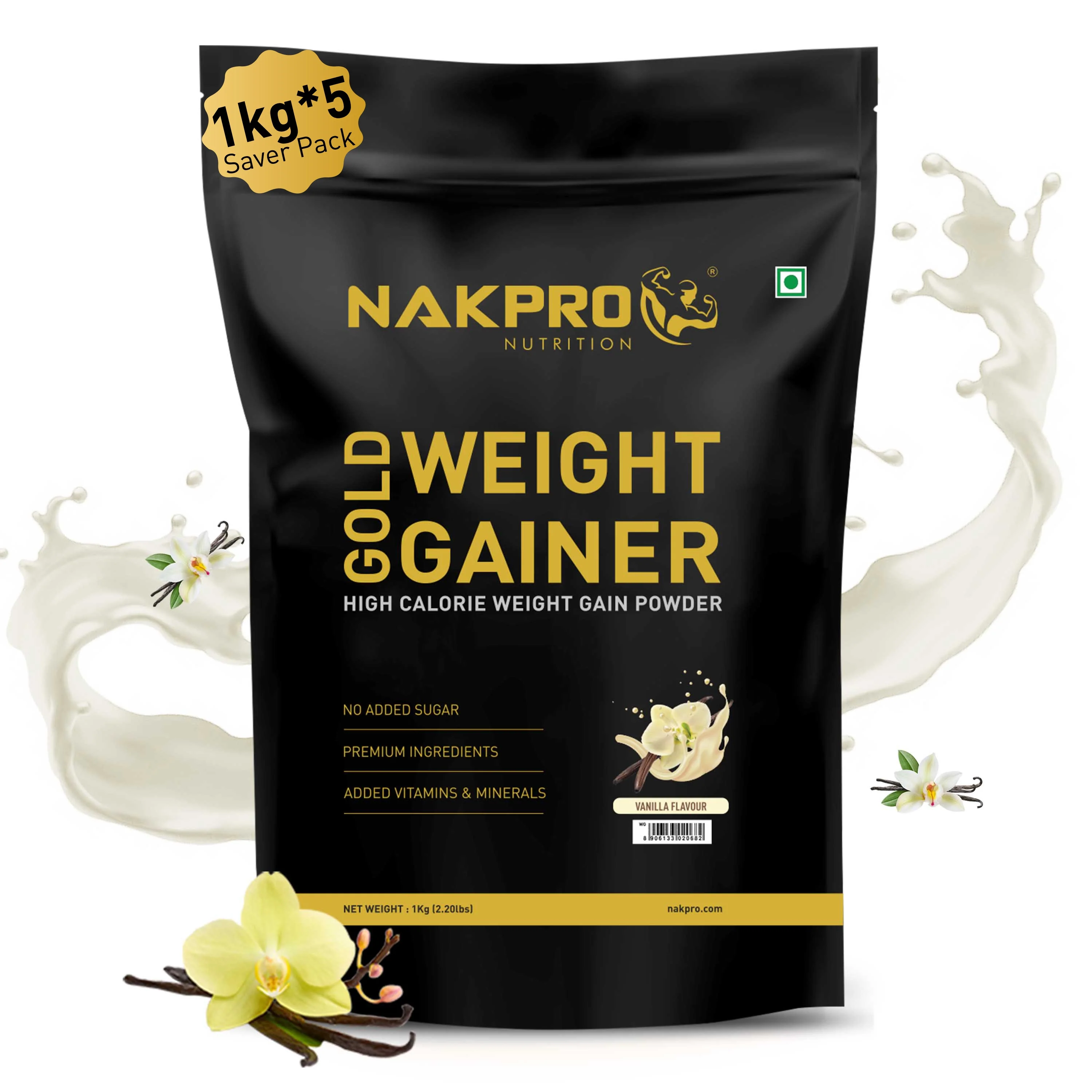 Gold Weight Gainer | High Calorie Weight Gain Powder - Image 48