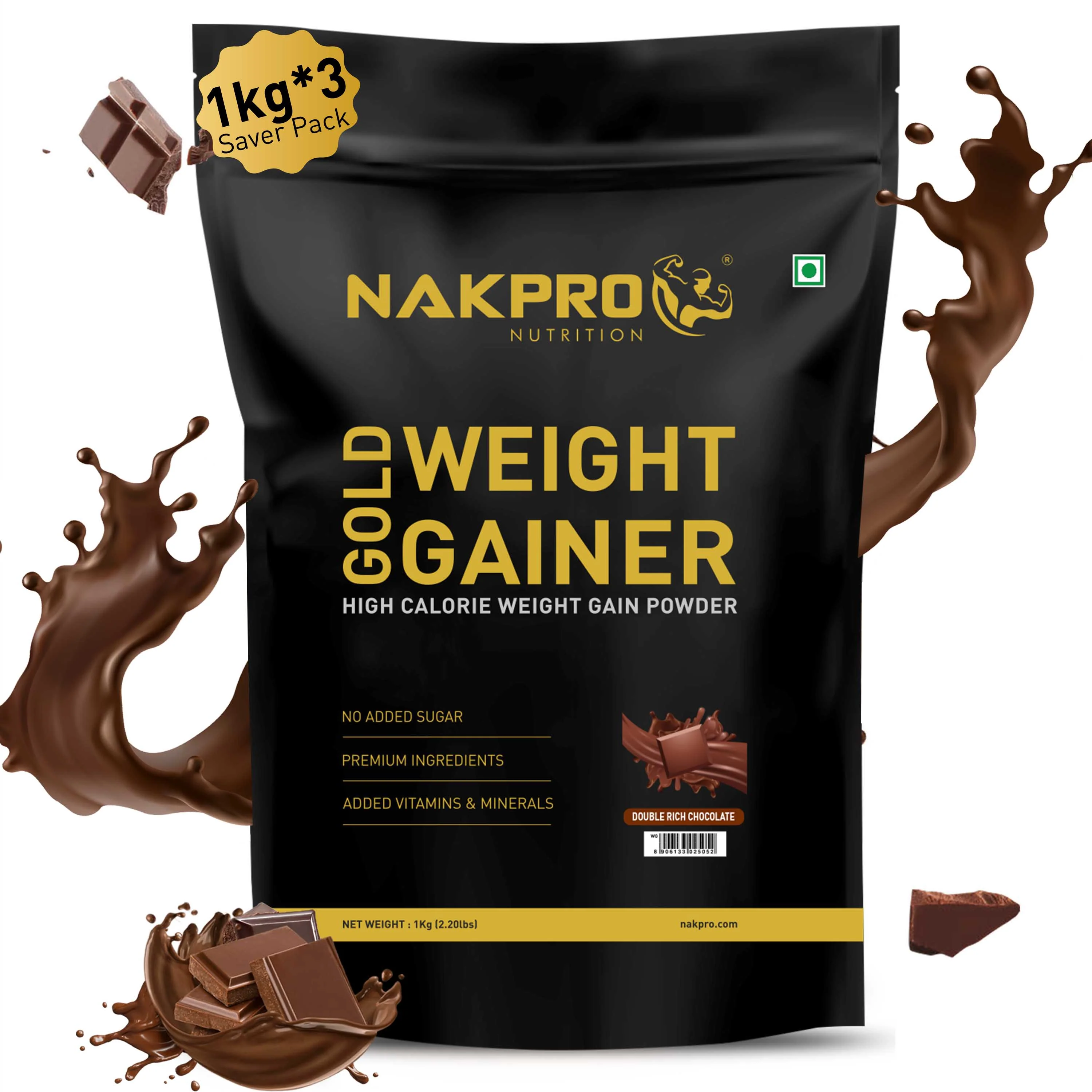 Gold Weight Gainer | High Calorie Weight Gain Powder - Image 88