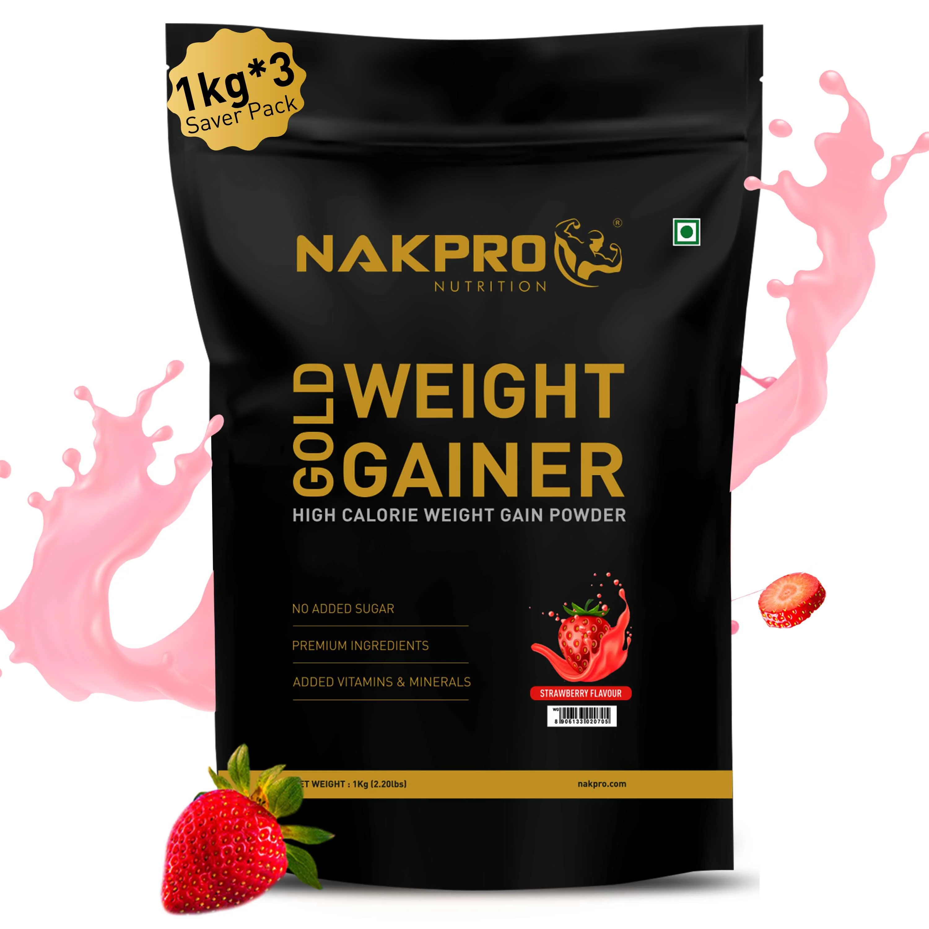 Gold Weight Gainer | High Calorie Weight Gain Powder - Image 90